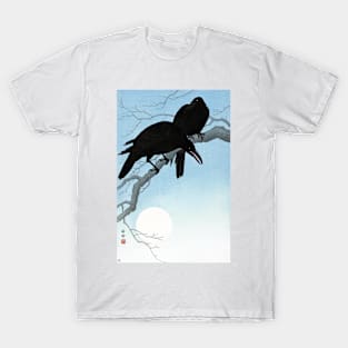 Ohara Koson Two Crows on a Branch T-Shirt